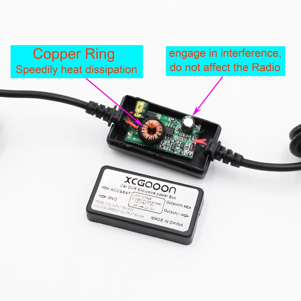 XCGaoon прямое автомобильное зарядное устройство mini USB модуль преобразователя