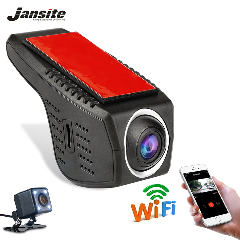 Автомобильный видеорегистратор Мини Wifi, автомобильная камера Full HD 1080 P, видеорегистратор, Автомобильный видеорегистратор, видеокамера с двумя объективами, dvr, ночная версия