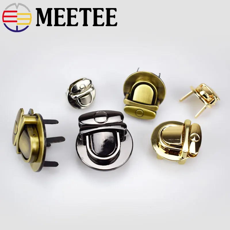 2 шт. Meetee Высокое качество утка замок с язычком сумки пряжкой Аппаратные