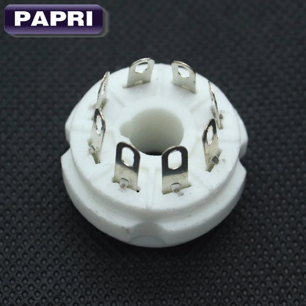 Набор/10 шт. керамический посеребренный 8 контактный вакуумный трубчатый гнездо