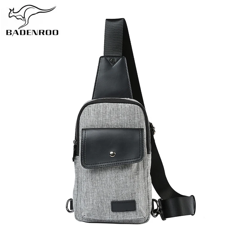 

Badenroo Brand Men Chest Pack Oxford Canvas Zipper Male Messenger Bags Men's School Bag Modern Shoulder Bag Casual Crossbody Bag