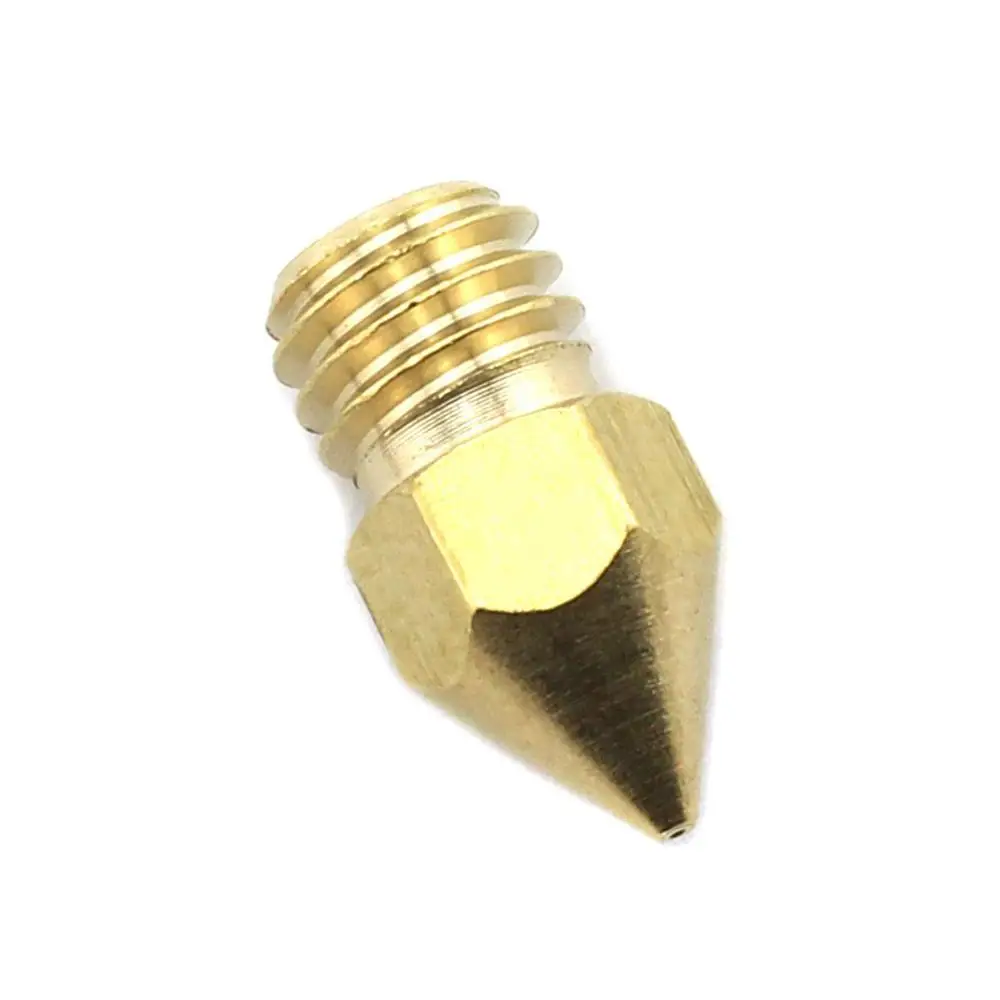 Mk8 Brass 3d printer nozzle 0.2/0.3/0.4/0.5/0.6/0.8/1.0 mm Copper Threaded Extruder Mk8 3d printer Parts 1.75/3mm