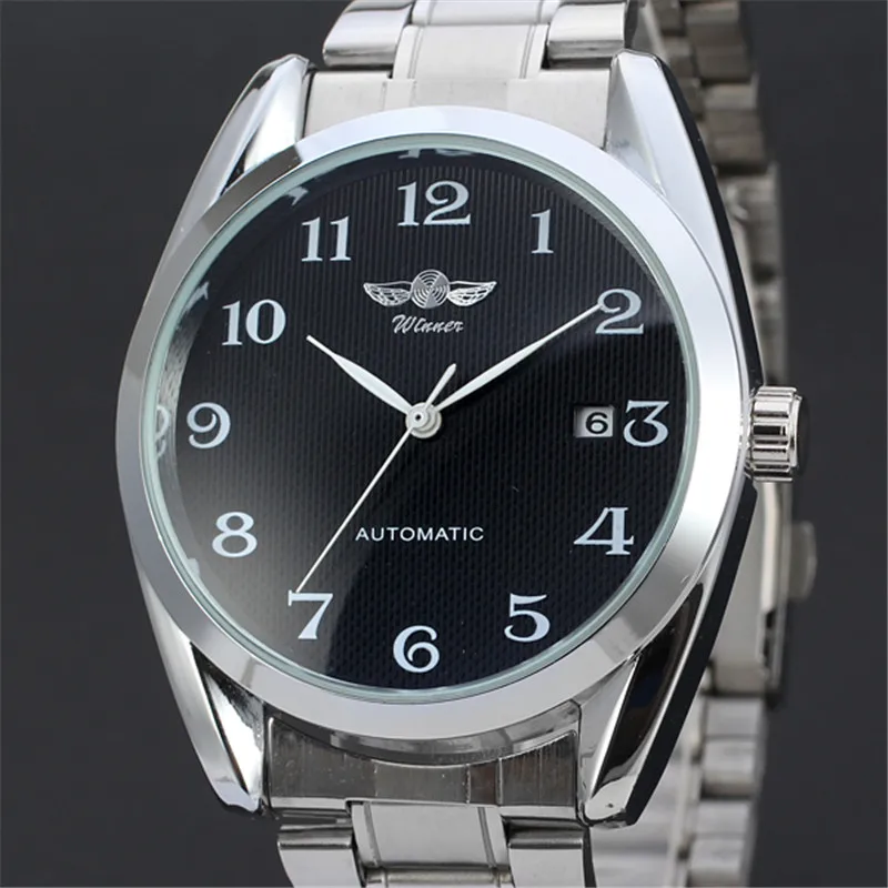 Победитель Для мужчин S Часы Военная Униформа Спорт Дата часы мужской Сталь