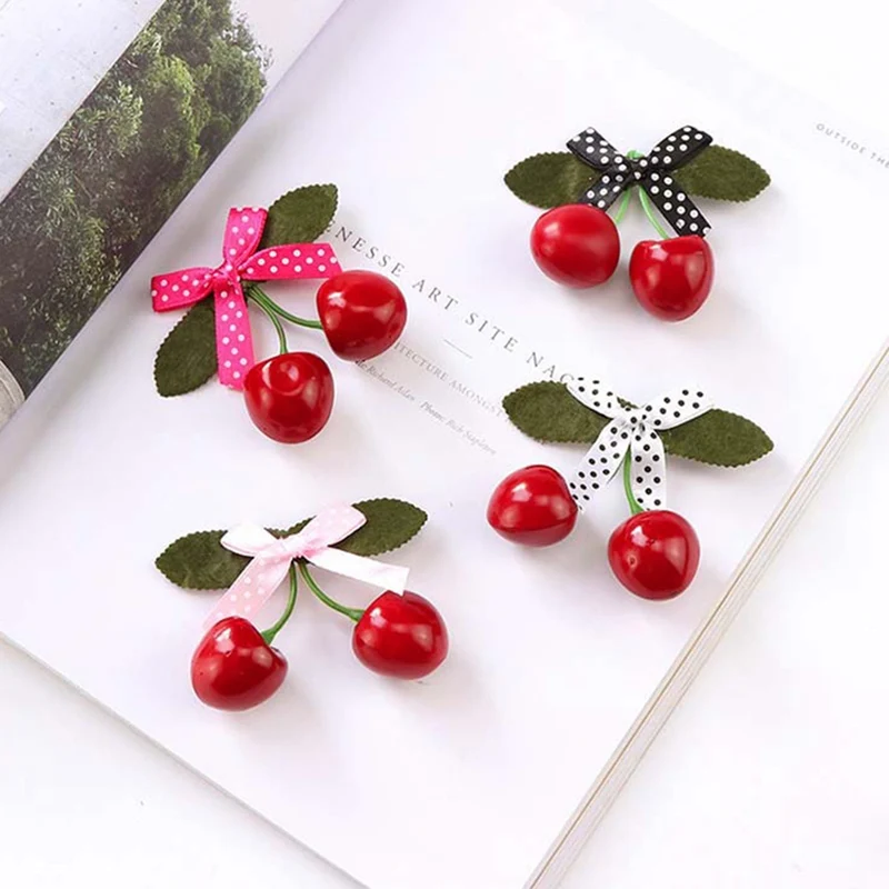 Girls Hair Clips Cute Cherry Hair Pin Set Children Hairpin Princess Hair Accessories