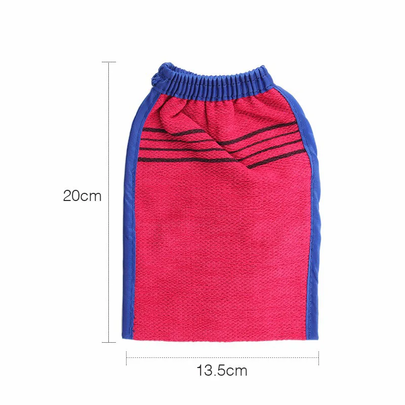 

1 Piece Shower Spa Exfoliator Two-sided Bath Glove Body Cleaning Scrub Mitt Rub Dead Skin Removal Random Color