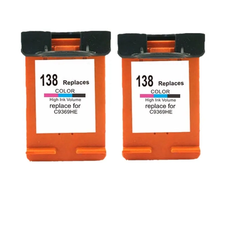 Восстановленный чернильный картридж для HP138 138XL PHOTOSMART 2713 7838 7850 8000 8030 8039 8049 8050 8053 8100 8150 8153 8400 8450 - Цвет: 2C