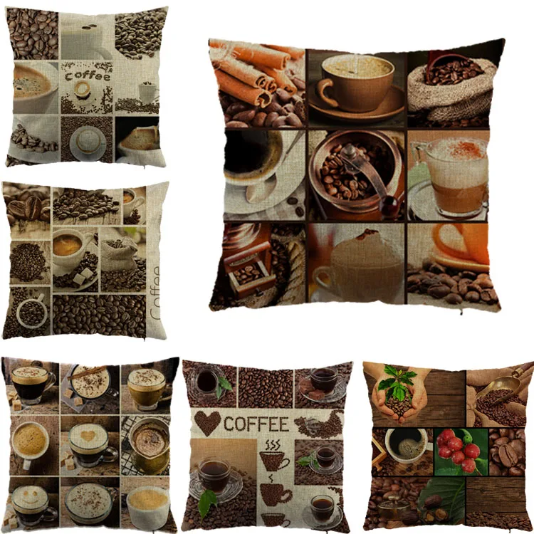 Бесплатная доставка Горячие подушки декоративные домашние наволочки кофе | Дом и