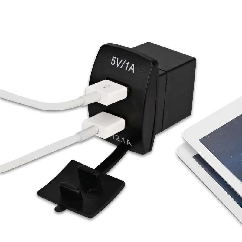 Автомобильное зарядное устройство 12 В 24 двойное USB для мобильного телефона