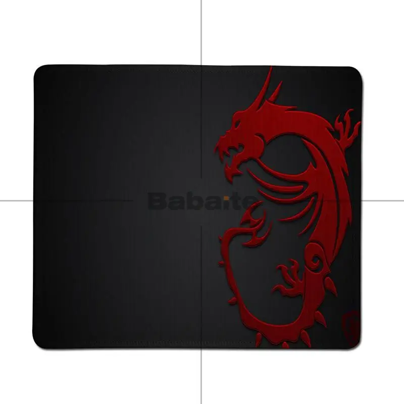 Lock Edge20x25cm Babaite дизайн Msi Dragon Логотип уникальный настольный коврик игровой коврик для мыши большой коврик для мыши клавиатуры коврик - Цвет: Lock Edge20x25cm