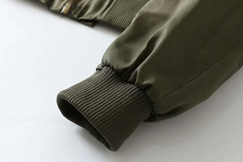 Весеннее свободное БФ армейское зеленое пальто короткая куртка для женщин Винтажная Женская куртка Женская ветровка Harajuku Женская куртка-бомбер