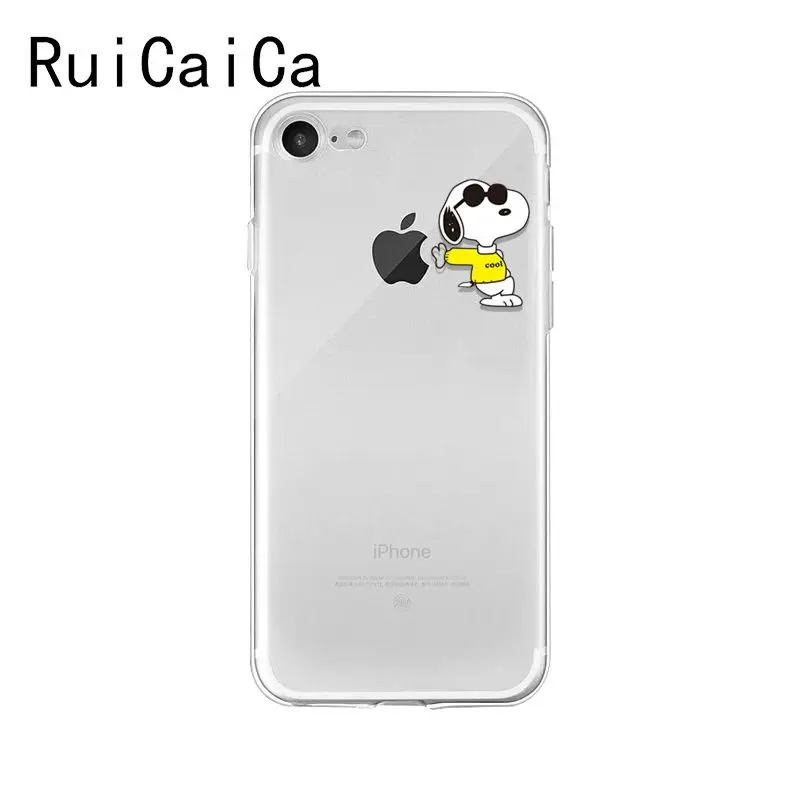 Ruicaica Модный мягкий силиконовый чехол из ТПУ для iPhone 8 7 6 6S Plus X XS MAX 5 5S SE XR
