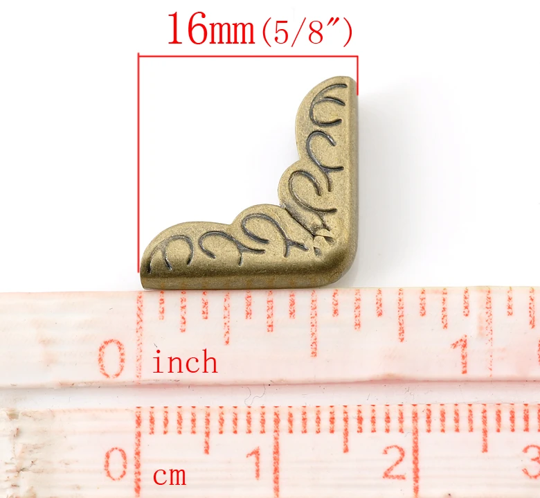 200 шт металлический книжный Скрапбукинг Альбомы меню Угловые протекторы тон