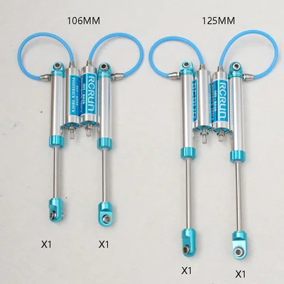 front and rear (4pcs Осевой гусеничный автомобиль металлические детали для модернизации амортизатор отрицательного давления в сборе для 1/10 rc Гусеничный осевой RR10 90048 90053 грузовик - Цвет: front and rear (4pcs