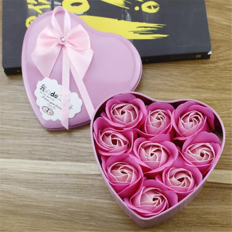 Подарочная коробка с мыльным цветком подарок на Рождество День Святого