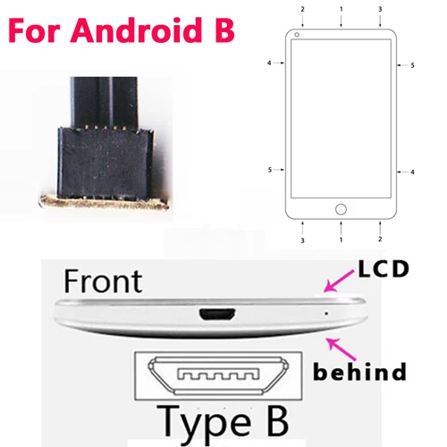 For Android B LDH высококачественный Универсальный qi беспроводной приемник зарядного устройства для всех телефонов Android micro usb зарядный адаптер - Тип штекера: For Android B