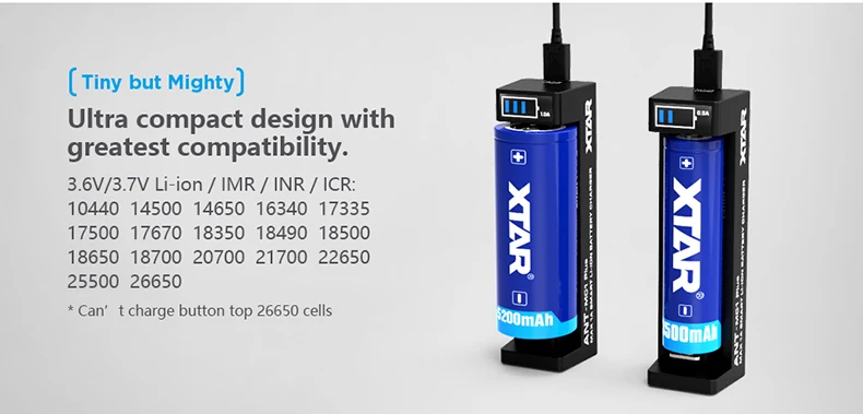 XTAR USB зарядные устройства для 10440-26650 батареи зарядки MC4 MC1 плюс MC2 плюс MC6C MC1S MC2S 18650 20700 21700 Батарея зарядные устройства