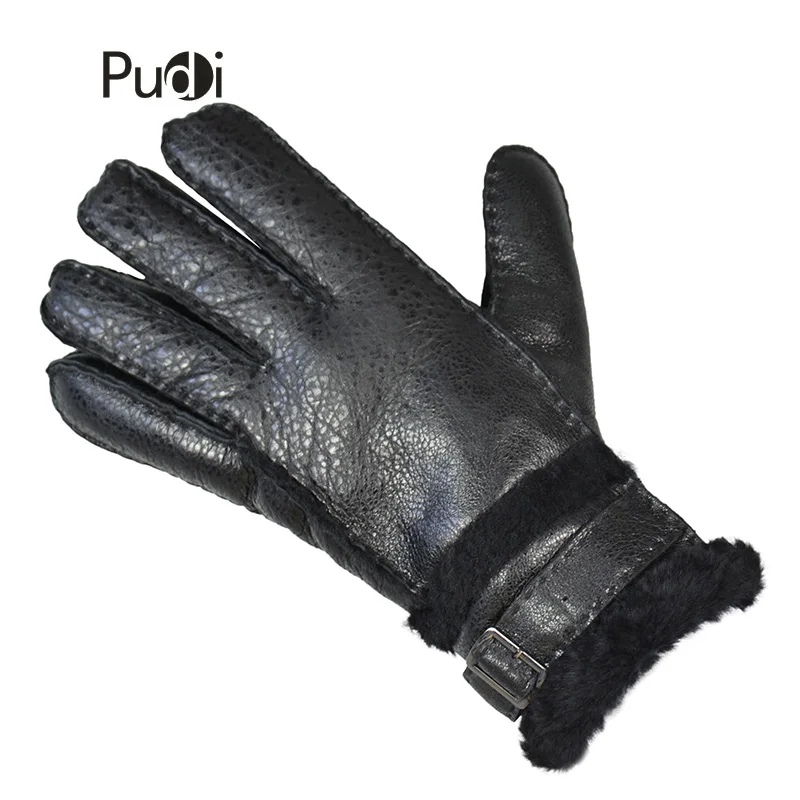 

Перчатки PUDI GL7020 мужские из натуральной кожи, теплые перчатки из натуральной кожи с мехом внутри для русской зимы