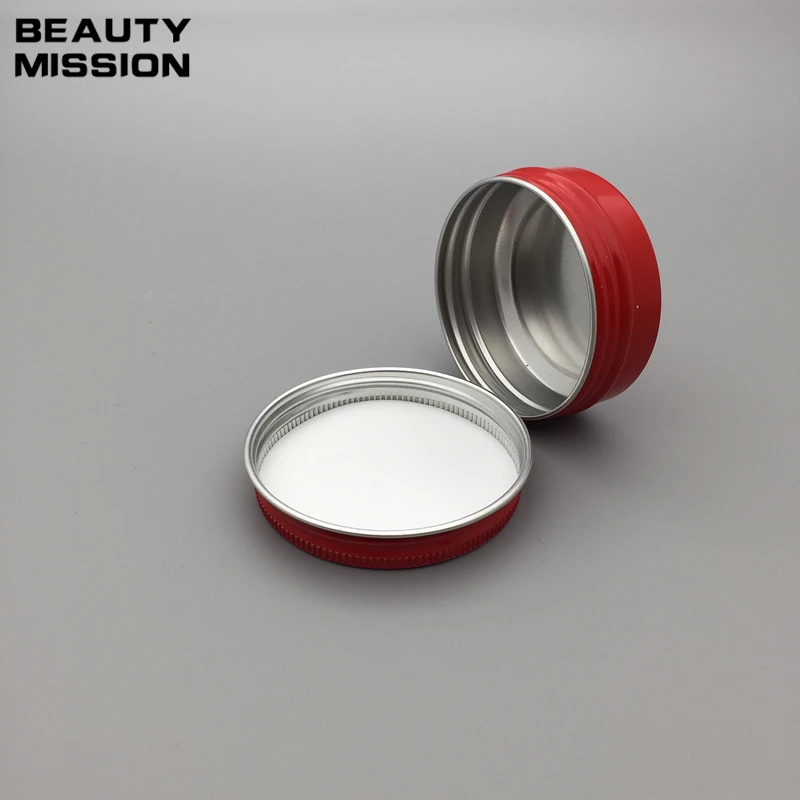 BEAUTY MISSION 50 шт./лот 30 г красные алюминиевые банки металлическая банка для крема мл