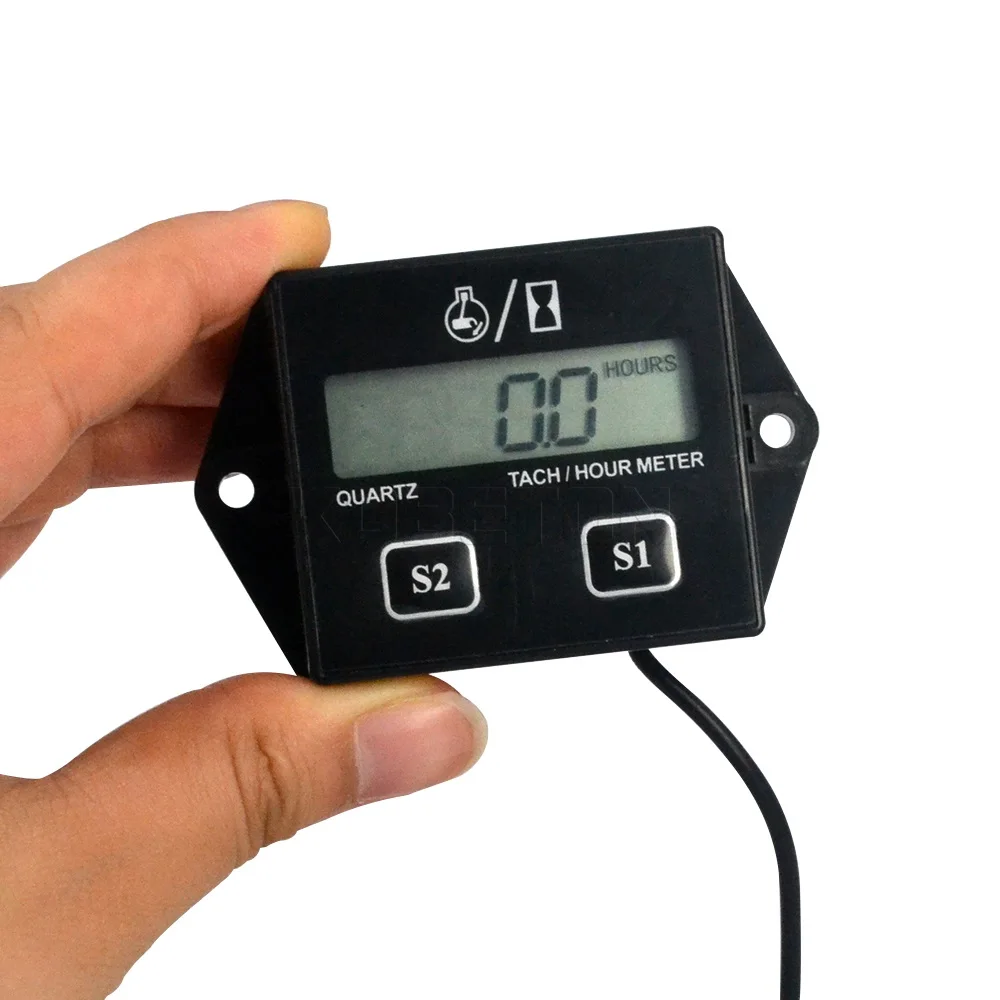 В наличии двигателя мотоцикла этот Счетчик тахометра guage12v ЖК дисплей Дисплей