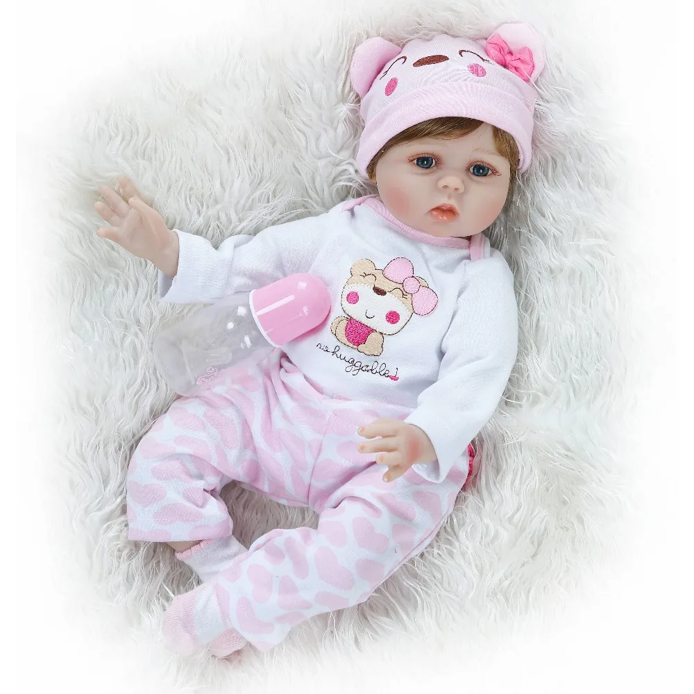 NPK куклы для маленьких девочек Мягкие силиконовые Boneca Reborn Brinquedos Bonecas bebes reborn подарки на день детей игрушки на кровать