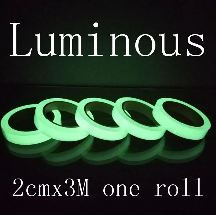Съемная светящаяся лента самоклеящаяся светится в темноте безопасная сцена