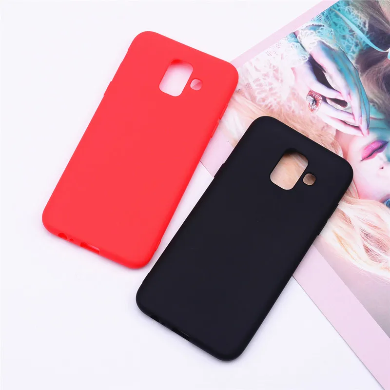 Силиконовый чехол для Samsung Galaxy A6 2018 с двумя sim-картами SM A600 A600F мягкая задняя крышка