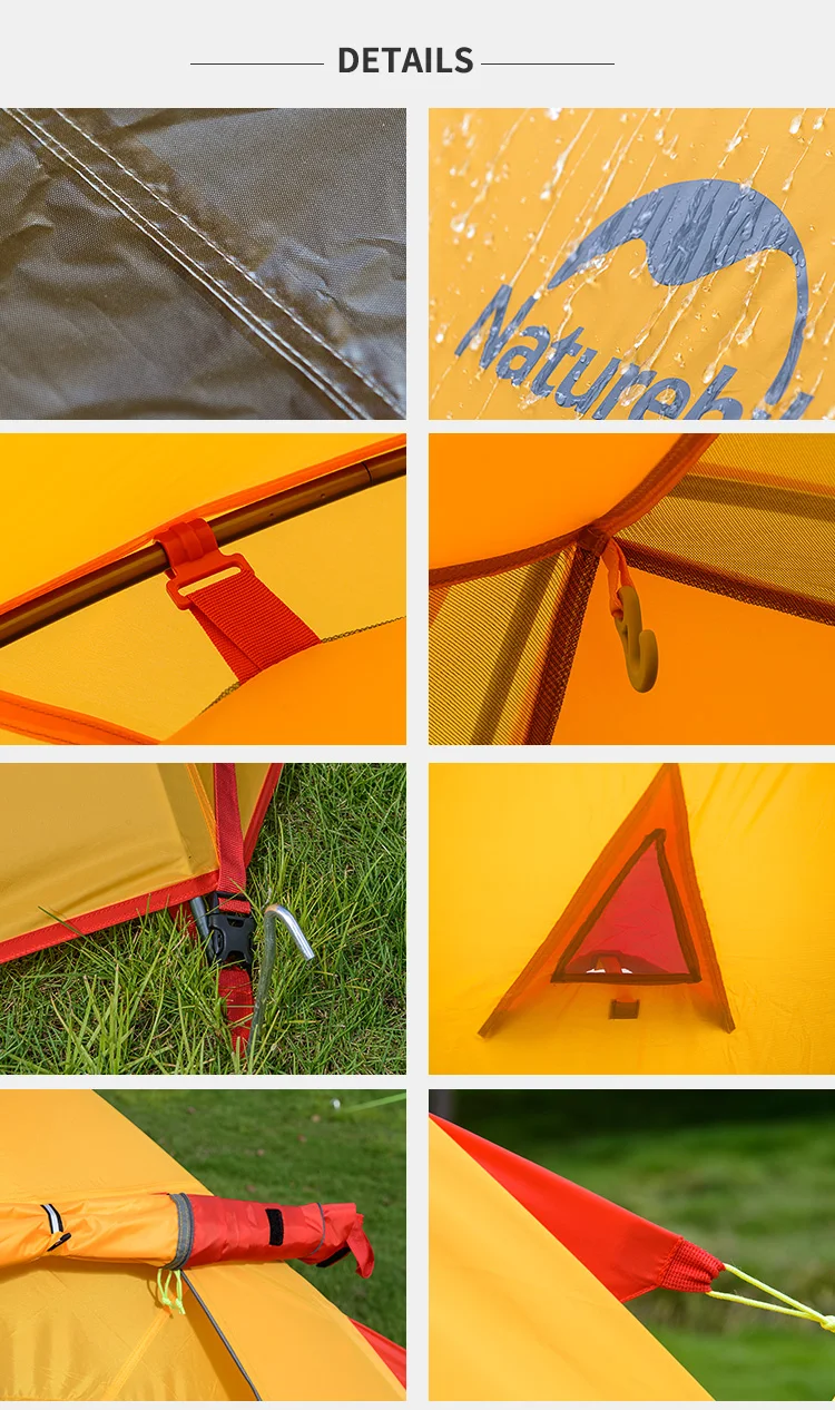NatureHike 3-4 человек палатка для кемпинга Новое поступление двухслойная наружная походная туристическая палатка алюминиевая палка НЧ палатки