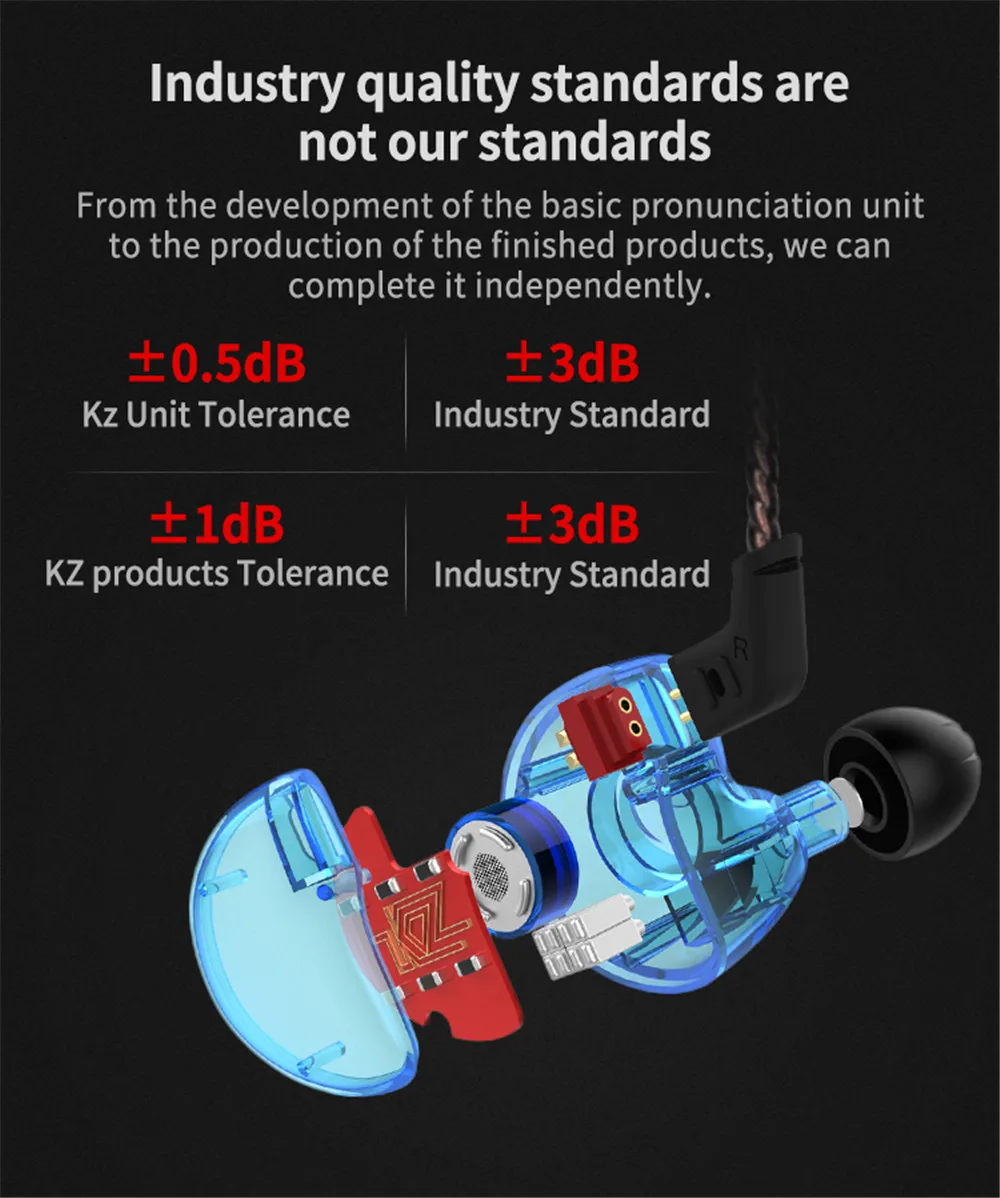 KZ ZS10 4BA+ 1DD гибридные наушники-вкладыши, HiFi наушники, наушники-вкладыши, гарнитура с шумоподавлением, DJ профессиональные наушники AS10 ZST