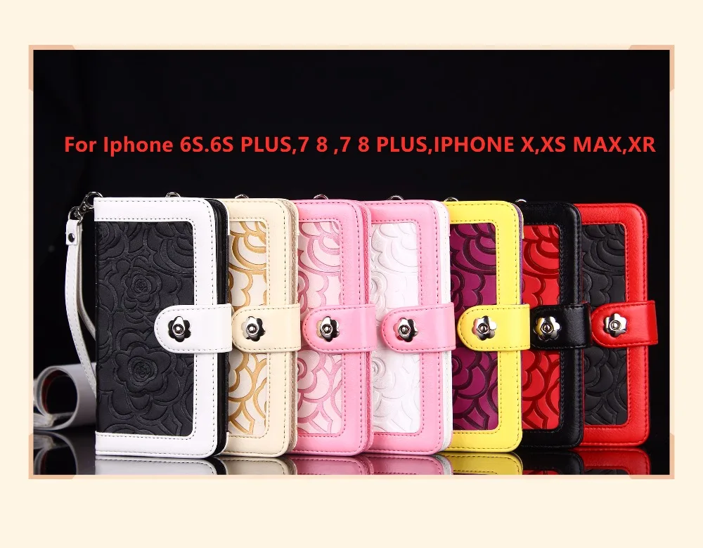 Чехол для Телефона iphone 6s Plus 7 8 Iphone X XS Max XR роскошный брендовый зеркальный кожаный