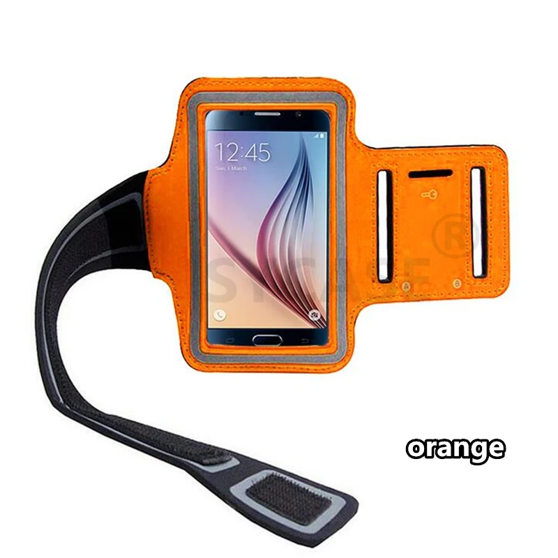 orange SYCASE 5,1 inch Gym чехол для samsung S5 S6 S7 S8 спортивные нарукавная повязка для бега сумка для P10 держатель телефона Универсальный нарукавный спортивный чехол Чехол - Цвет: orange