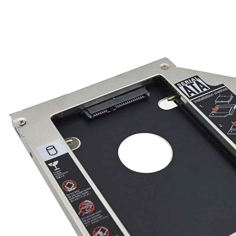 Алюминиевый металлический 2nd HDD Caddy 9,5 мм SATA 3,0 SSD чехол для CD-и dvd-дисков корпус caddy для Macbook Mac Pro 1" 15" 1" Оптический отсек