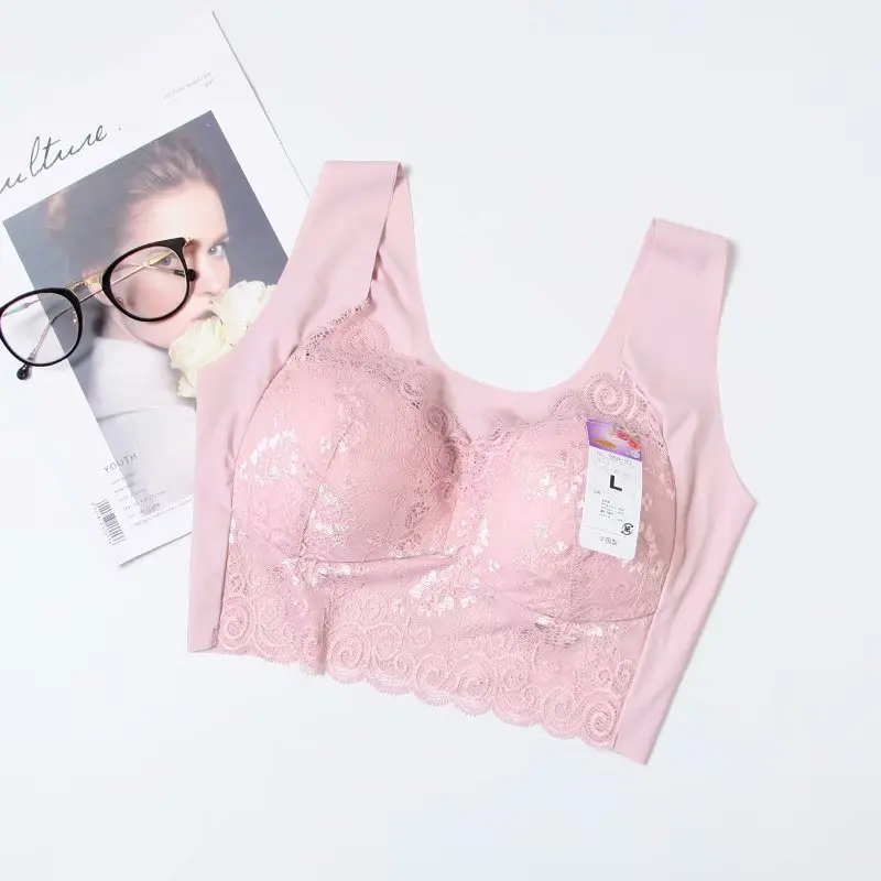 2019 плюс Размеры Для женщин тонкий кружевной бюстгальтер без косточек дышащее с