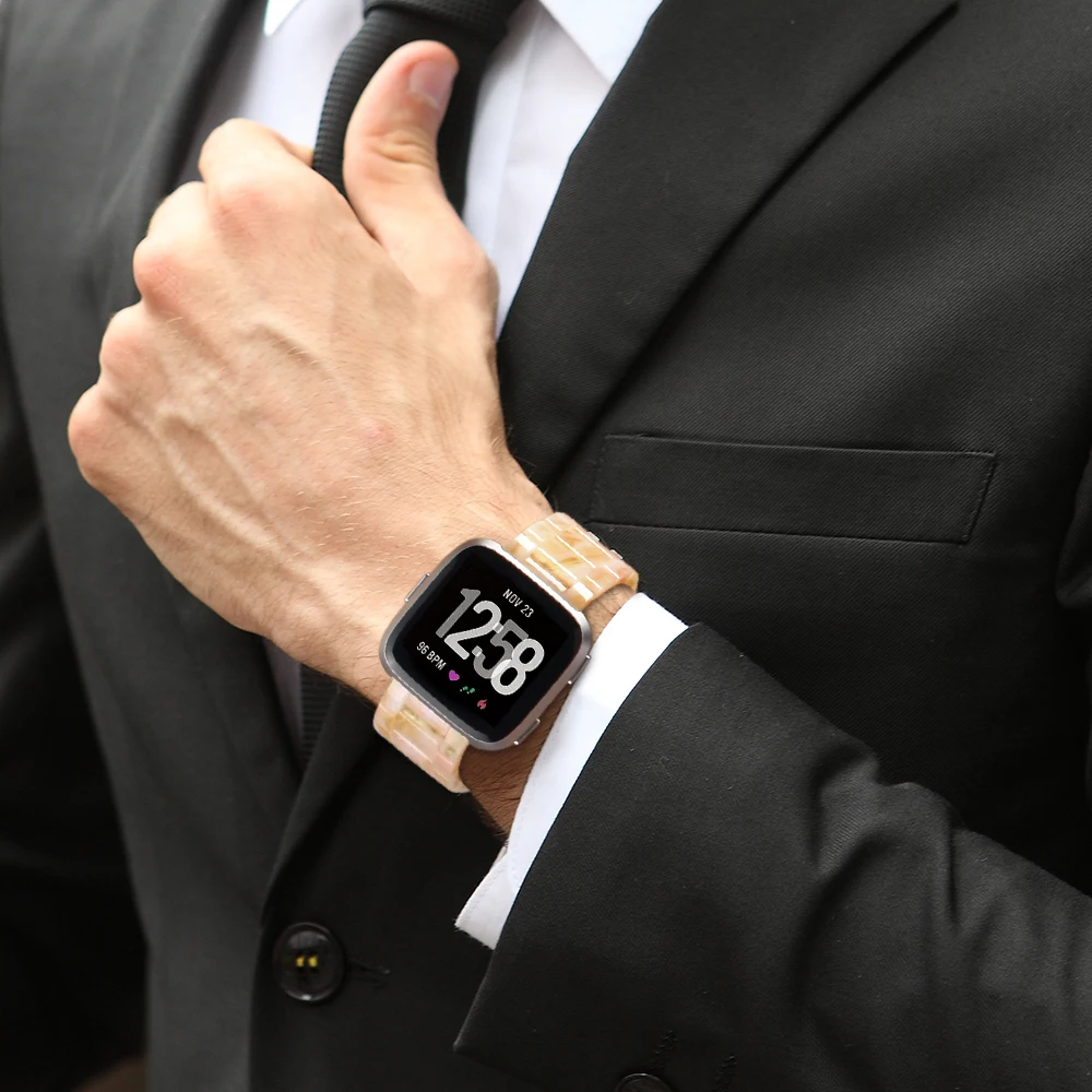 Для женщин смолы ремешок для наручных часов всех Фиттинга 2/Versa Lite Edition/Versa Special Edition