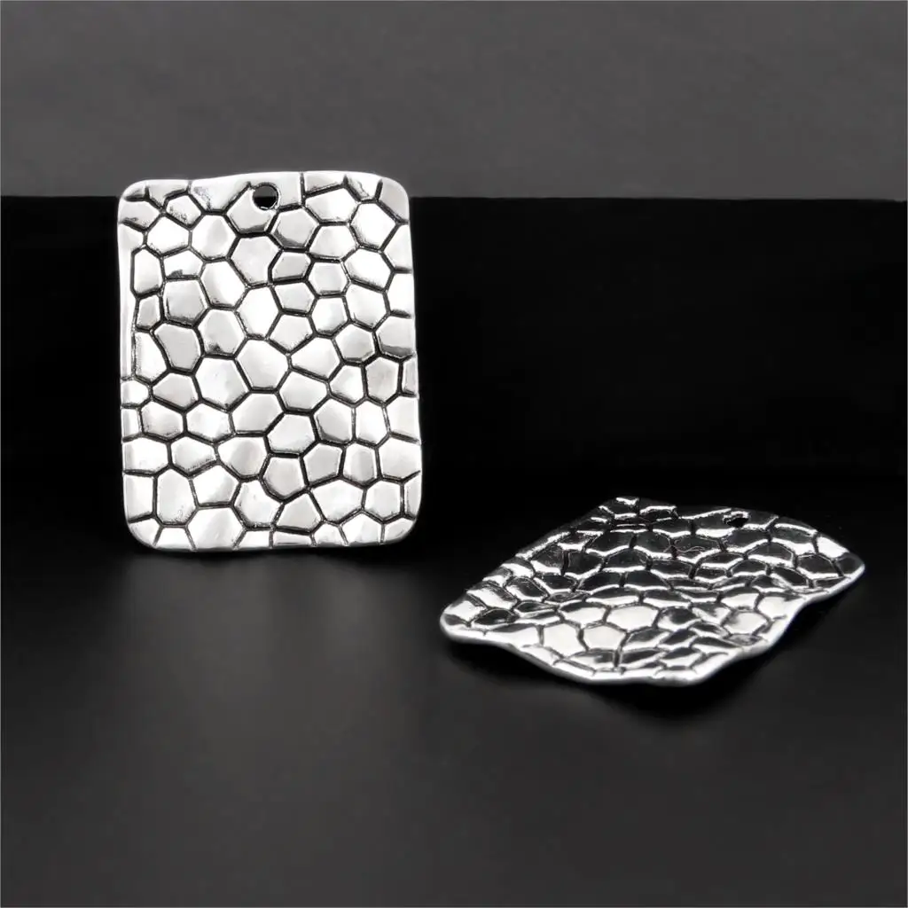 15 шт. посеребренные рыбные весы подвески морской кулон на пляж ожерелья Diy