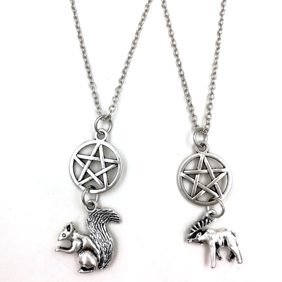 1 комплект сверхъестественное вдохновляющее ожерелье с белками кулоном и |