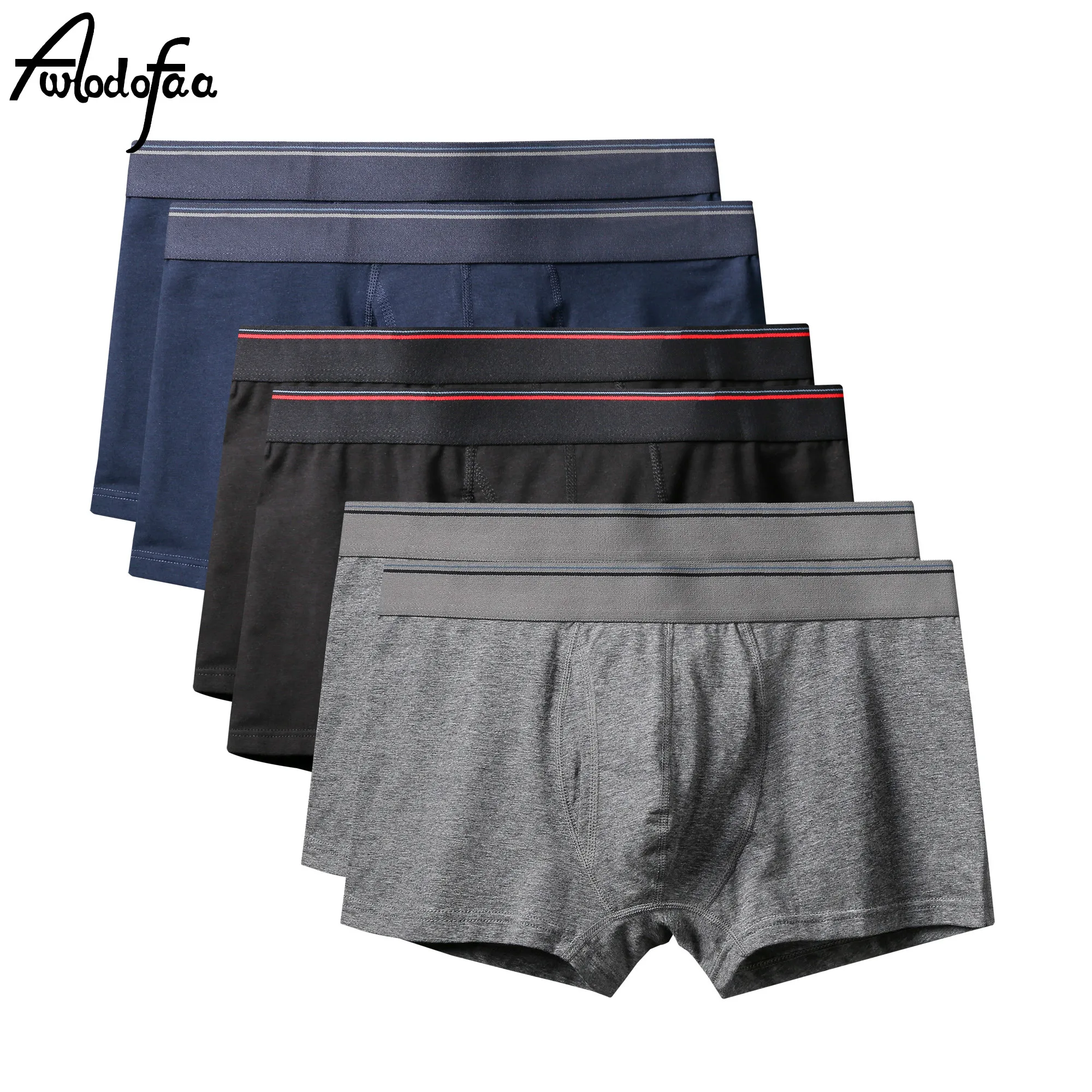 

6Pcs/lot Brand Male Plus Size Panties Solid Classic Cotton Men's Underwear Boxer Sexy Underpant Men Underwear Boxer Shorts Large