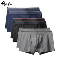 6pcslot brand male plus size panties solid classic cotton mens underwear boxer sexy underpant men underwear boxer shorts large