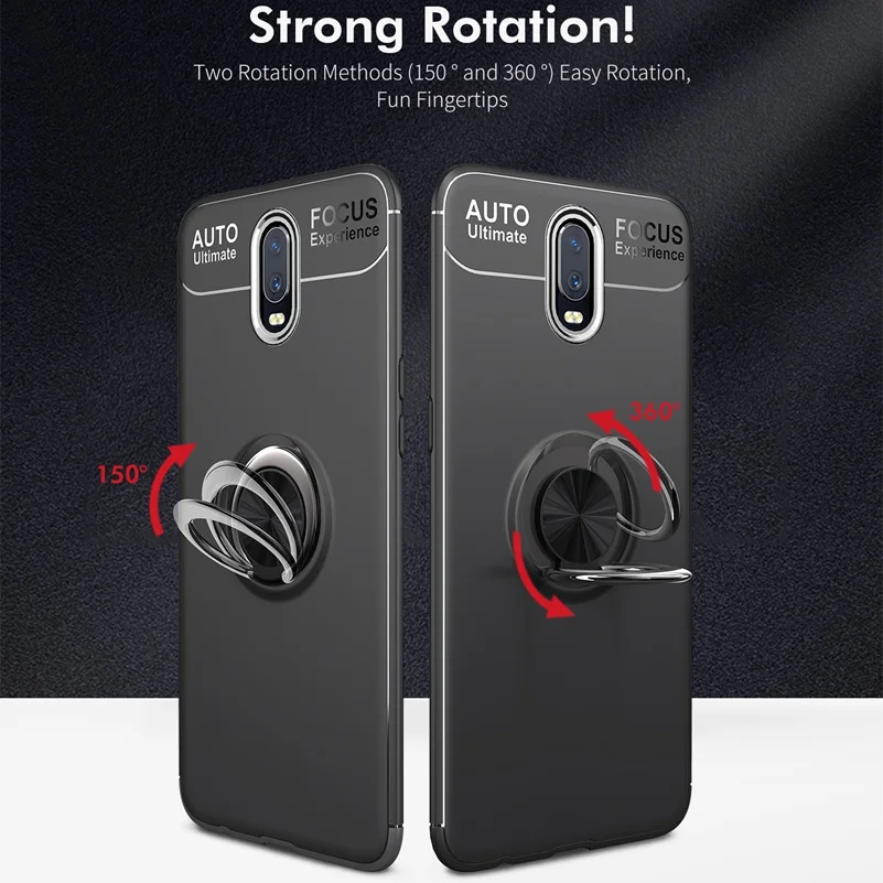Чехол Oneplus6t с кольцом для Oneplus 6 t Coque мягкий силиконовый чехол роскошный