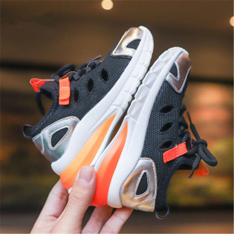 

Xiaying Children Net Shoes Fall New Boy Hollow-out Non-skid Net Shoes Little Girl Alphabetic Fluorescent Sports Shoes 2019132
