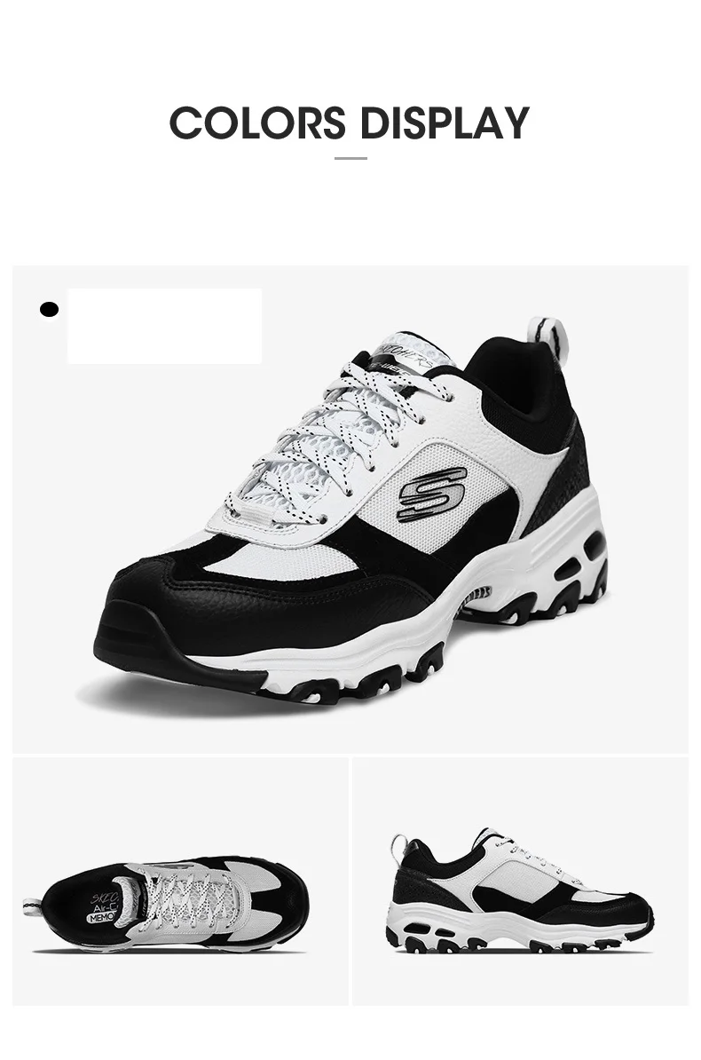 Skechers/женская повседневная обувь; удобные дышащие кроссовки на платформе для папы; черная обувь для отдыха на толстой подошве; женская обувь; 13140-BKW