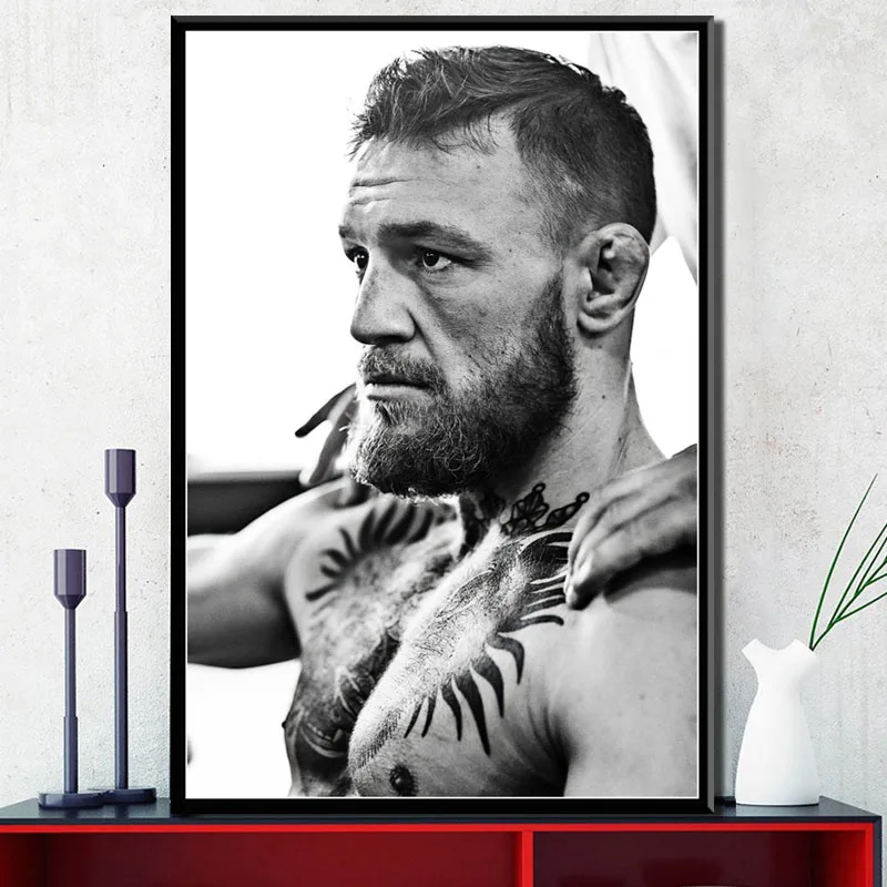 P131 Conor McGregor файтинг боксерский спортивный плеер Художественная Роспись Шелковый