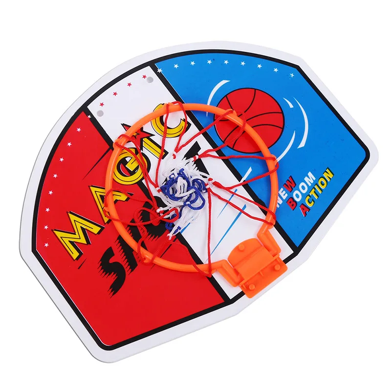 Kids Basketball Sports Training Hoop - 27*21cm Plastic Magic Shoot Indoor Mini Plastic Hoop Set with Hanging Basketball Backboard image 2
