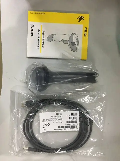 Сканер штрих-кода Zebra Motorola DS8108 Series Symbol DS8108-SR 2D проводной Bluetooth с USB-шнуром для