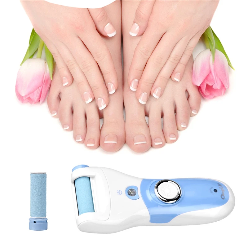 Electric Foot Care Tool Dead Skin Remover Feet Exfoliator Heel Grinding Pedicure Feet File Callus Remove Rough Fine Roller Head