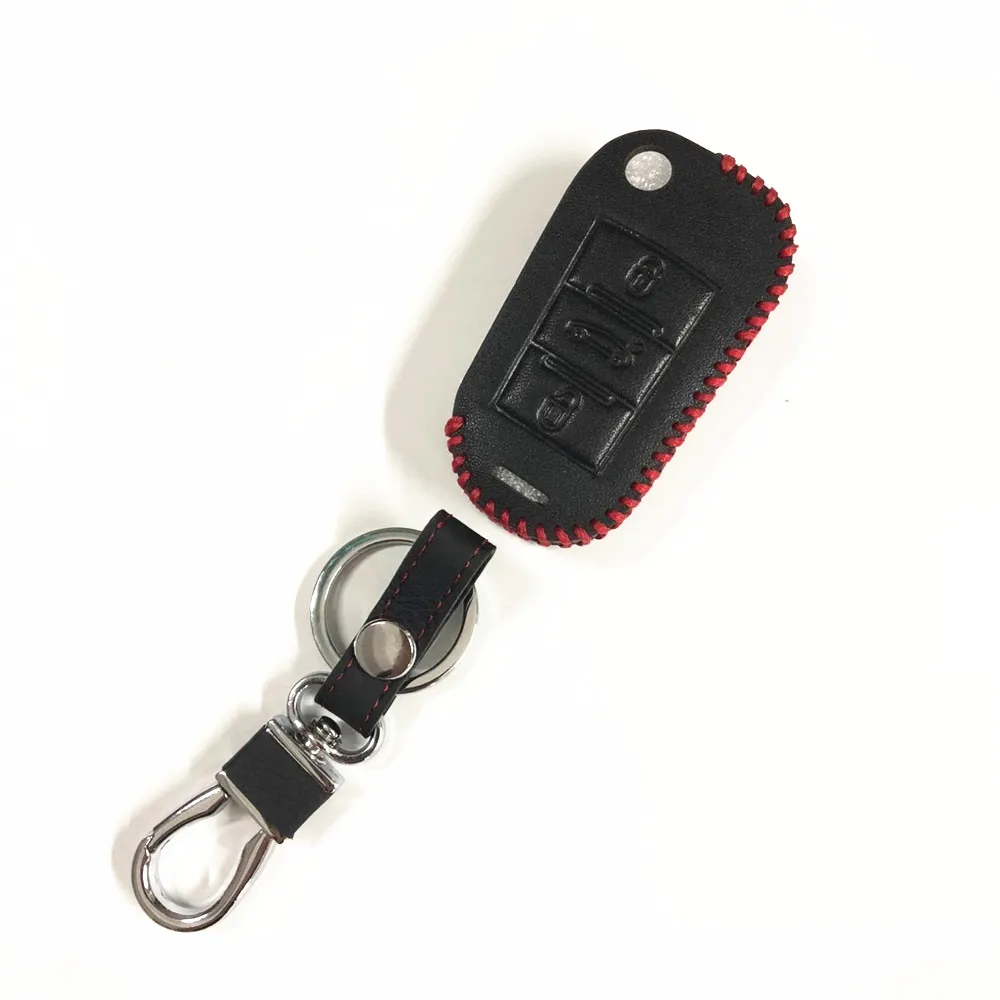 A Red Thread Чехол-держатель для ключей из натуральной кожи для Citroen DS3 DS4 DS5 DS6 Picasso C1 C2 C3 C4 C4L Hatch C5 Xsara кактус Elysee - Название цвета: A Red Thread