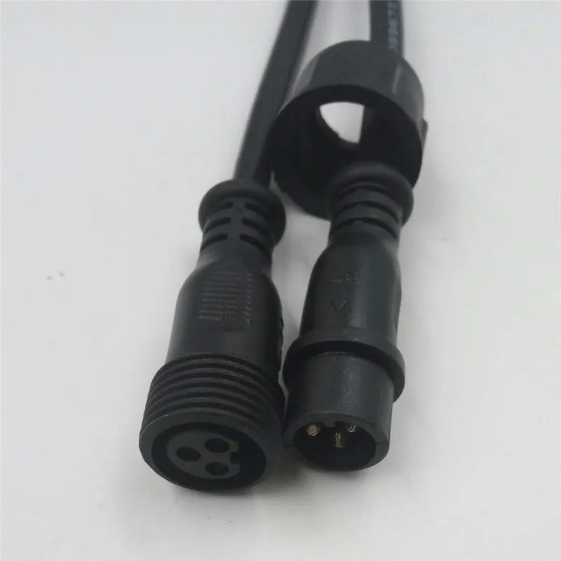 Черный 7,6 м(25 футов) 3-жильный водонепроницаемый удлинитель, один конец с мужским на другом конце; женские туфли на плоской подошве, штырьковый разъем: 13,5 мм/18,5 мм