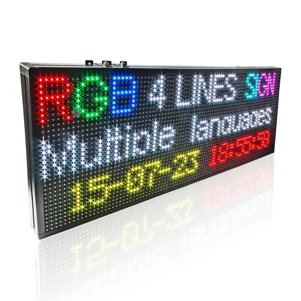 39x14 дюймов P10 RGB полноцветный светодиодный Графический демонстрационный