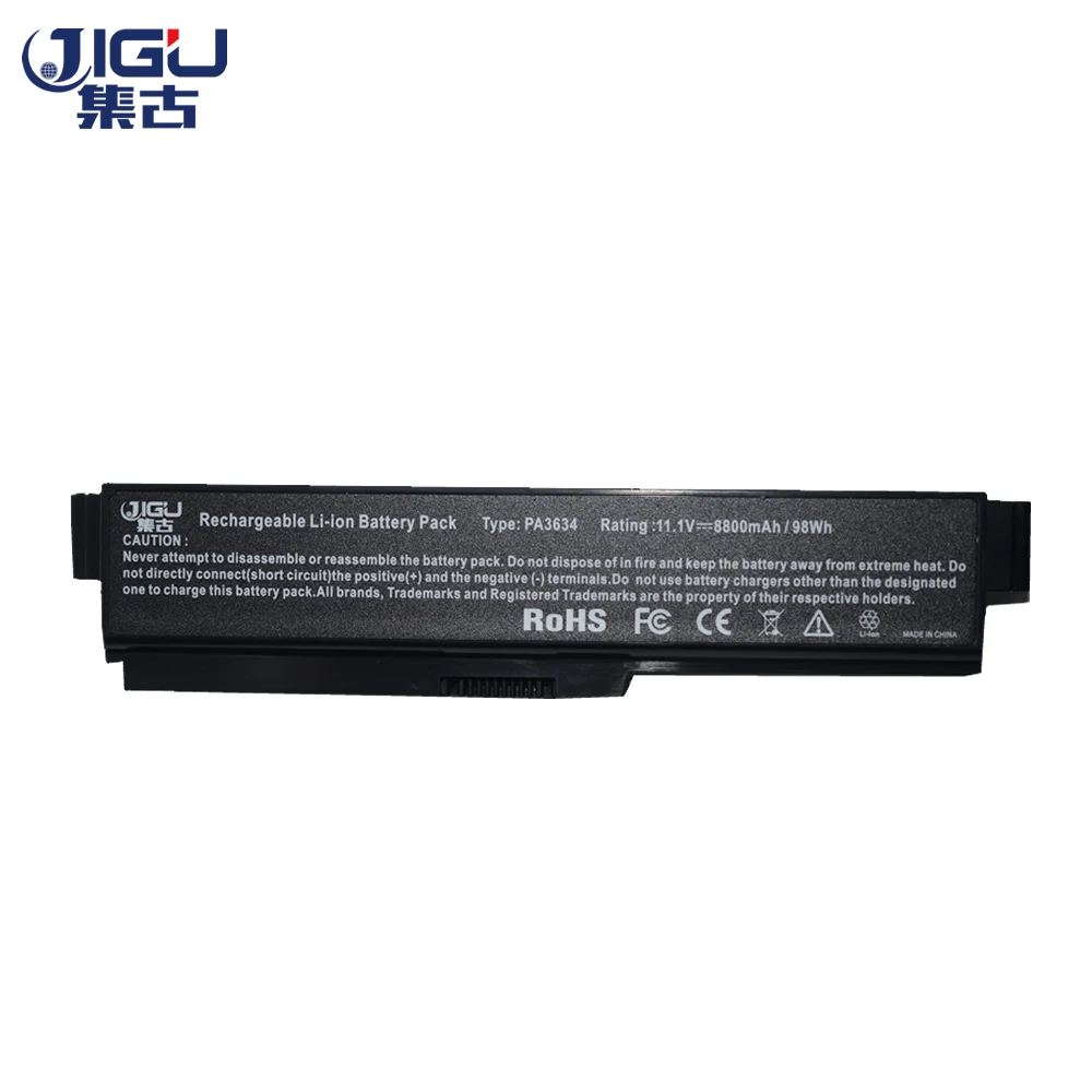 Аккумулятор JIGU для ноутбука TOSHIBA Satellite Pro черный аккумулятор 12 ячеек L630 U500 L600 L675 L640