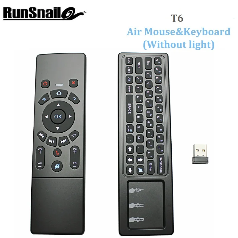T6 Air mouse с беспроводной клавиатурой и сенсорным пультом дистанционного