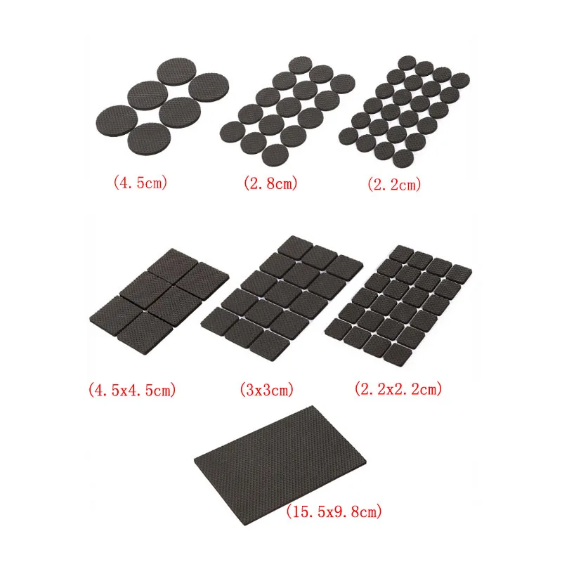 Противоскользящая настольная подушка для ног стула бесшумная износостойкая